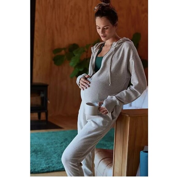 Free People x Hatch Warm Up Jumpsuit Heather Grey Size XS NWT 198215466633 - Picture 1 of 4